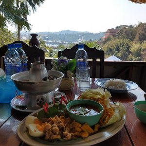 Great meal at Birmese Inn, and what a view!