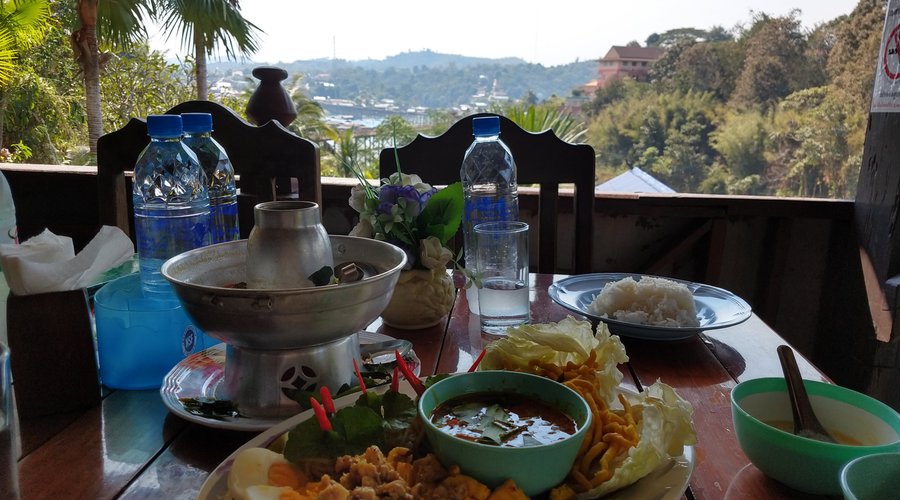 Great meal at Birmese Inn, and what a view!
