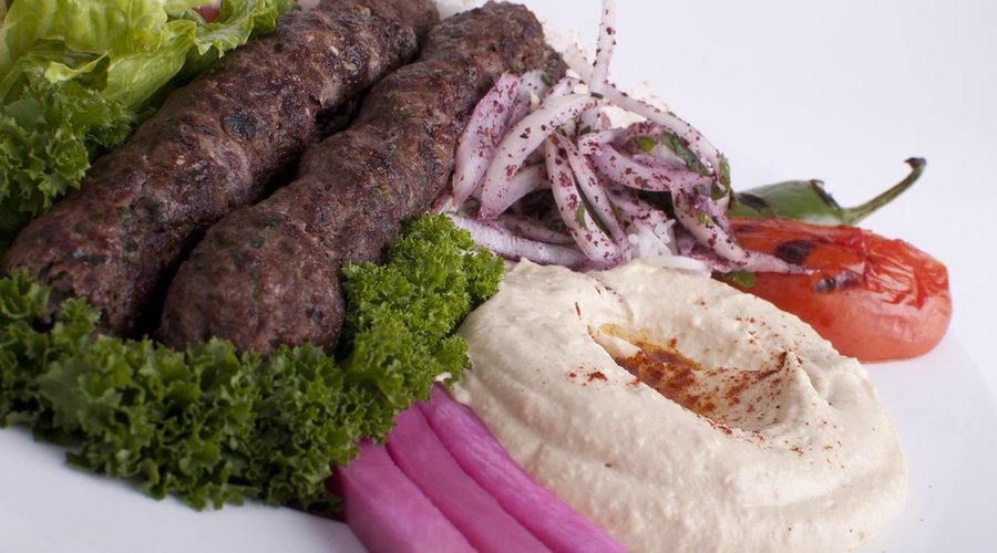 Kafta kabob plate