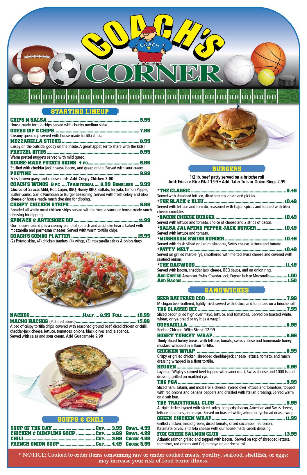 Coach's Corner of Livonia Menu: A Comprehensive Guide to Dining