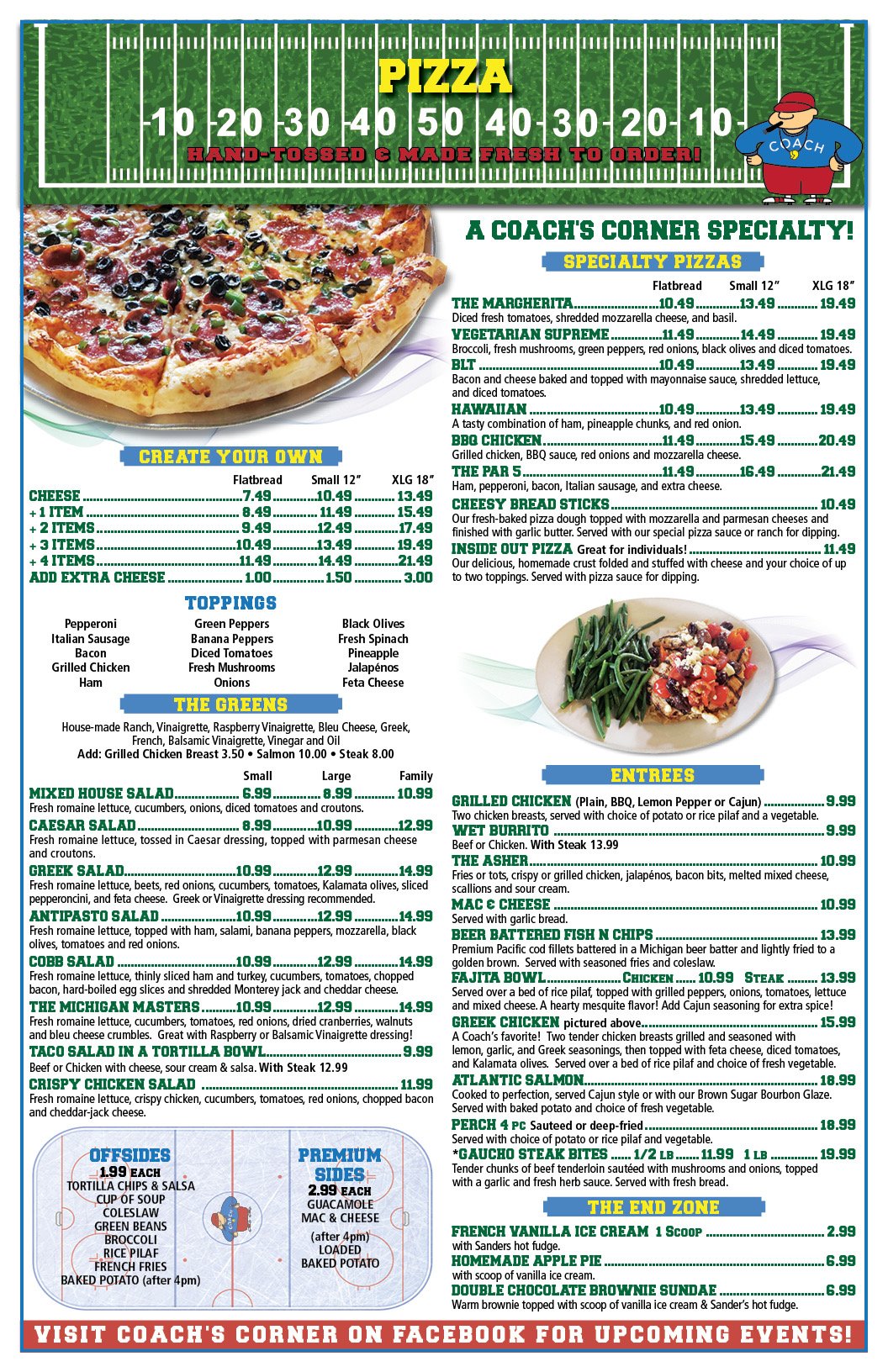 Coach's Corner of Livonia Menu: A Comprehensive Guide to Dining