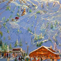 Kachina Basin Bavarian Lodge Oil 46x40"
