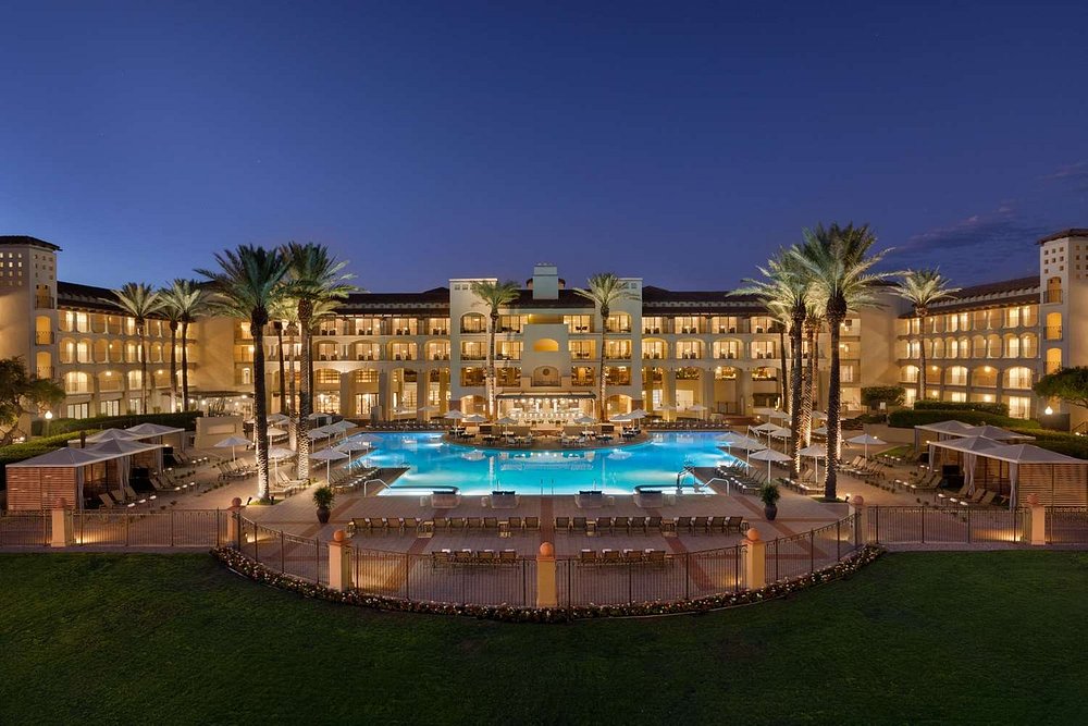 A 5-star diamond resort in Scottsdale. They always have activities going on the resort and they are our favorite spa in AZ! They feature "two championship-level TPC golf courses, home to the Annual PGA Tour Waste Management Phoenix Open, 6 sparkling heated pools, featuring waterslides, cabanas, poolside service and a 9,000 square foot white sand beach." Note: Description and Image are Courtesy of TripAdvisor