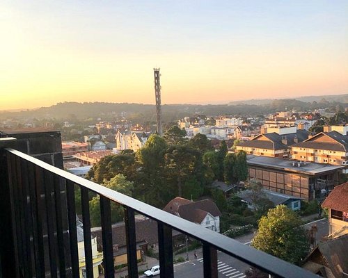 Vista De La Ciudad De Santa María RS Brasil. Ciudad En El Corazón