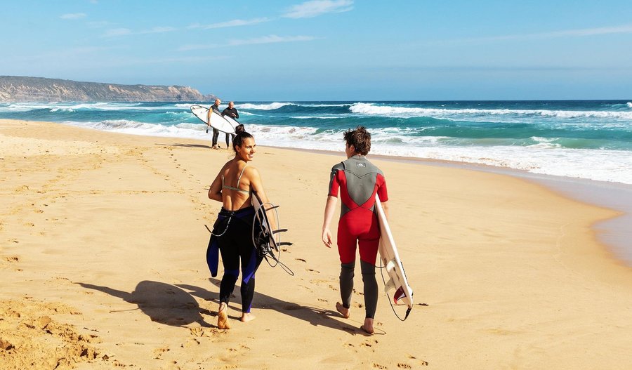 Surfing at Mornington Peninsula National Park