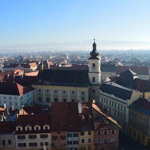 Butchers Guild Hall 1370 and the Bridge of Lies in Sibiu