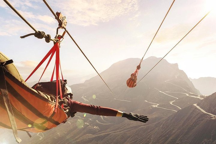 2024 Jebel Jais Zipline Activity From Dubai