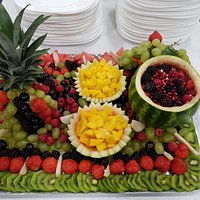 Taste of India Fruit Display at Suffolk New College Catering Event
