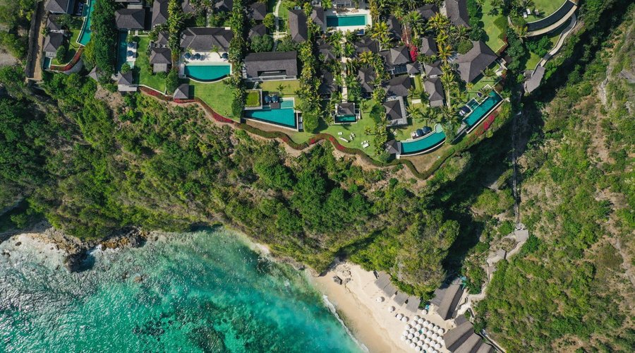 Bird's eye view of The Ungasan & Sundays Beach Club