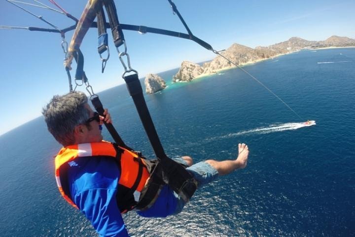 2024 Single, or Double PARASAILING in Cabo with Views of The Arch