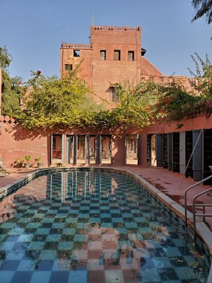 Hotel Bhairon Vilas in Bikaner, image may contain: Villa, Pool, Swimming Pool, Resort