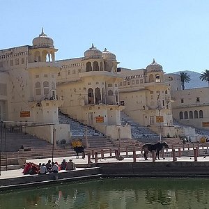 Tourist visits at the Tableau of Seven Wonders Park in Ajmer