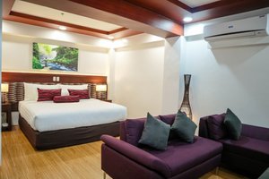 Dolores Lake Resort in Mindanao, image may contain: Corner, Cushion, Home Decor, Couch