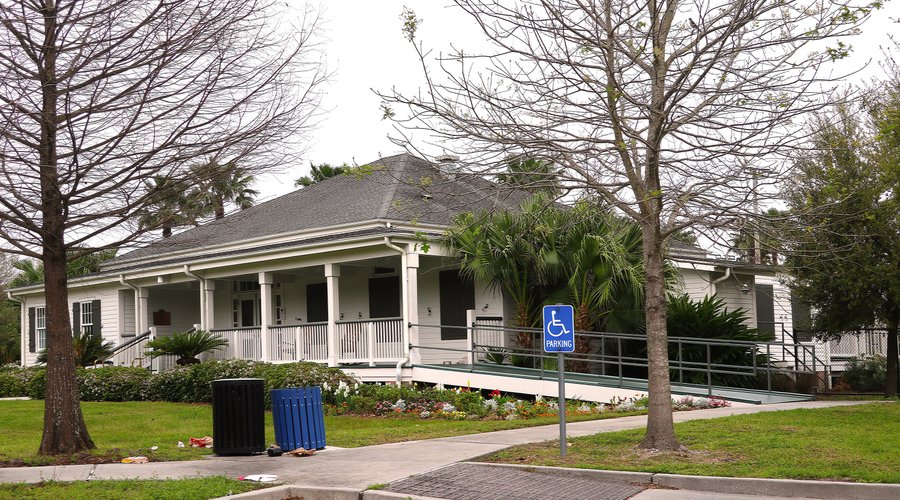 New Orleans City Park in the Mid-City Neighborhood - City Park Tennis Center - Relocated After Hurricane Katrina