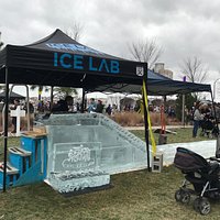 Harbor Point Ice Festival: Ice slide