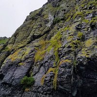 The edge of the cave ... the cliffs along the beach