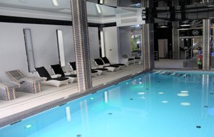 Business Faltom Hotel in Gdynia, image may contain: Pool, Water, Swimming Pool, Chair