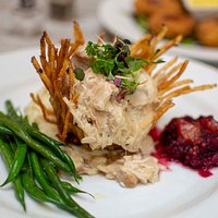 Our famous chicken flakes in a bird nest!