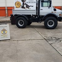 The truck outside lets you know you've arrived