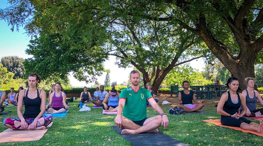 experiencing a calm mind at the end of the yoga session - that's why we are here
