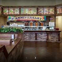 Inside the restaurant, very clean