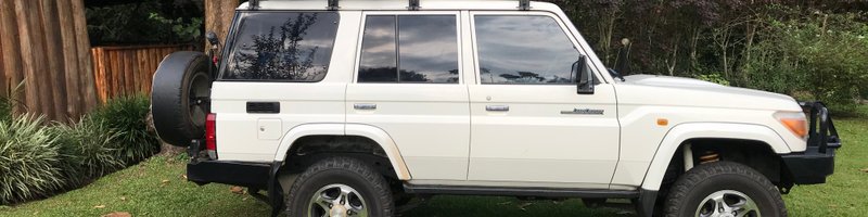 Land Cruiser with Roof Top Tent in Uganda