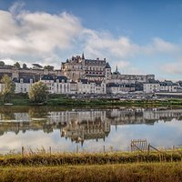 Vue du château royal d'Amboise depuis la rive nord de la Loire. Crédit : @FSL 2020 - Mark Playle