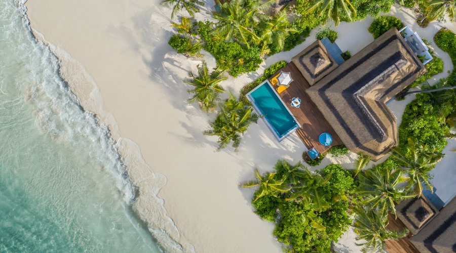 Beach Pool Villa - Aerial View