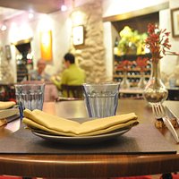 Vistas des de la mesa del menú degustación
