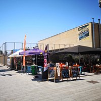 Açaí bar by the beach in plaza del mar