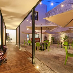 Relax on the hotel terrace