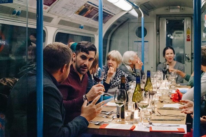 2024 London Do Not Publish Dinner On An Old Victoria Line Tube Train   Caption 