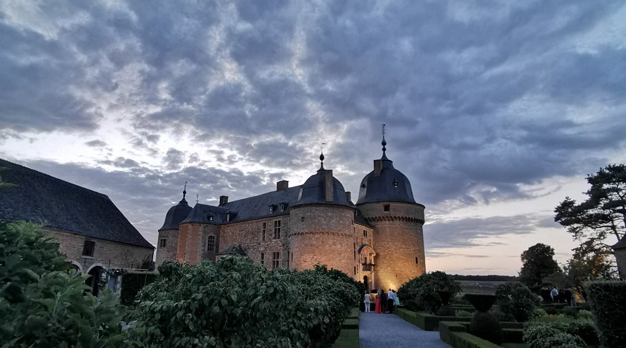 Le Château de Lavaux de nuit