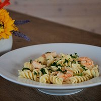 shrimps pasta