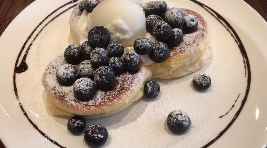 ブルーベリーのパンケーキ