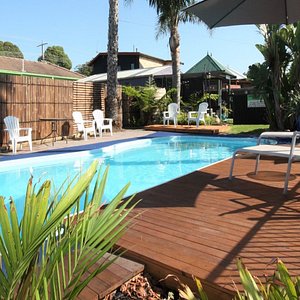 Enjoy our pool & decks while your pets play in the off leash dog run  right next to where you are relaxing.