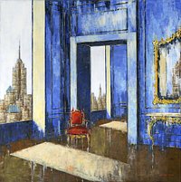 Transition in Manhattan 100x100 pièce unique