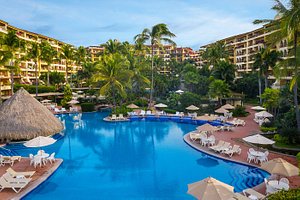 Velas Vallarta Suites Resort in Puerto Vallarta, image may contain: Hotel, Resort, Building, Architecture
