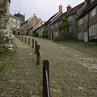 Looking up Gold Hill