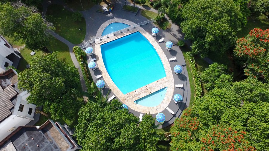 Vista aérea piscina