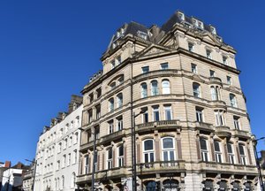 The Royal Hotel Cardiff in Cardiff, image may contain: City, Apartment Building, Urban, High Rise