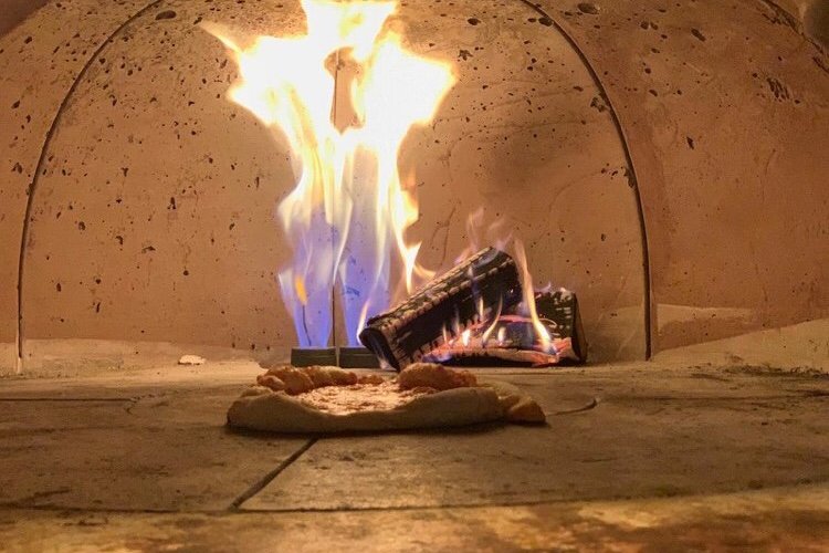 Wood fired pizza oven