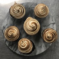 Chocolate and meringue cupcakes.