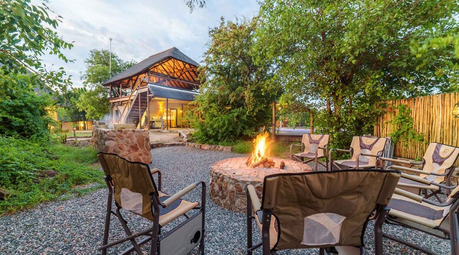 Lengau Lodge - sitting around the fireplace - boma - is one of the most remembered experience guests will have.