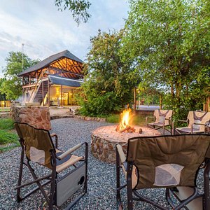 Lengau Lodge - sitting around the fireplace - boma - is one of the most remembered experience guests will have.
