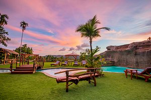Palau Central Hotel in Koror Island, image may contain: Hotel, Resort, Summer, Villa