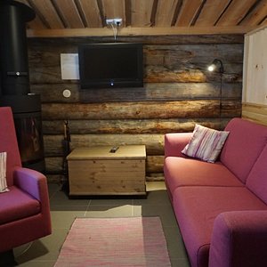 The living room of our studio in Holiday Club Salla Kelorinne