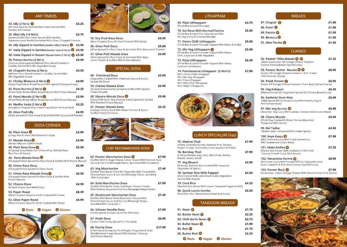 CRISPY DOSA RESTAURANT, Hounslow - Menu, Prices & Restaurant Reviews ...