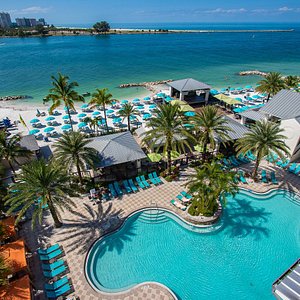 Shephard's Beach Resort in Clearwater, image may contain: Pool, Waterfront, Swimming Pool, Hotel
