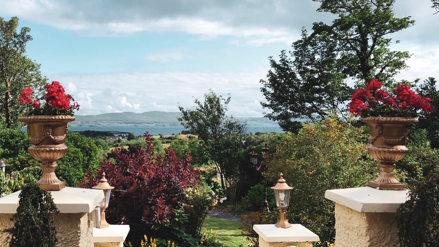 Ocean view from main entrance 